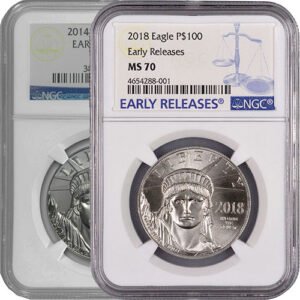 1 oz Proof American Platinum Eagle Coin PF70 PCGS or NGC (Random Year, Varied Label)