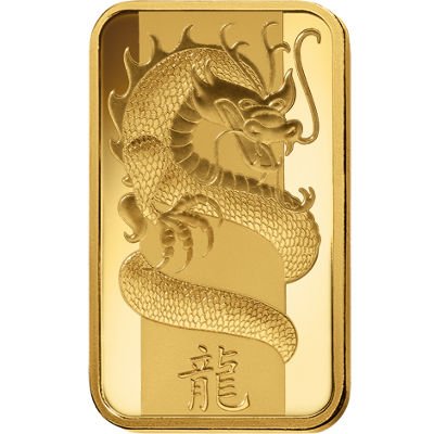 100 Gram PAMP Suisse Lunar Dragon Gold Bar (New w/ Assay) - Image 4