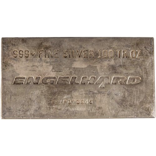100 oz Engelhard Silver Bar For Sale (Secondary Market) - Image 3