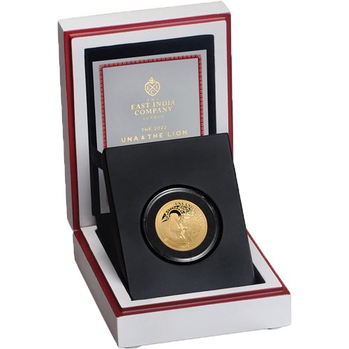 2022 1/4 oz Proof St. Helena Gold Una and The Lion Coin - Image 3