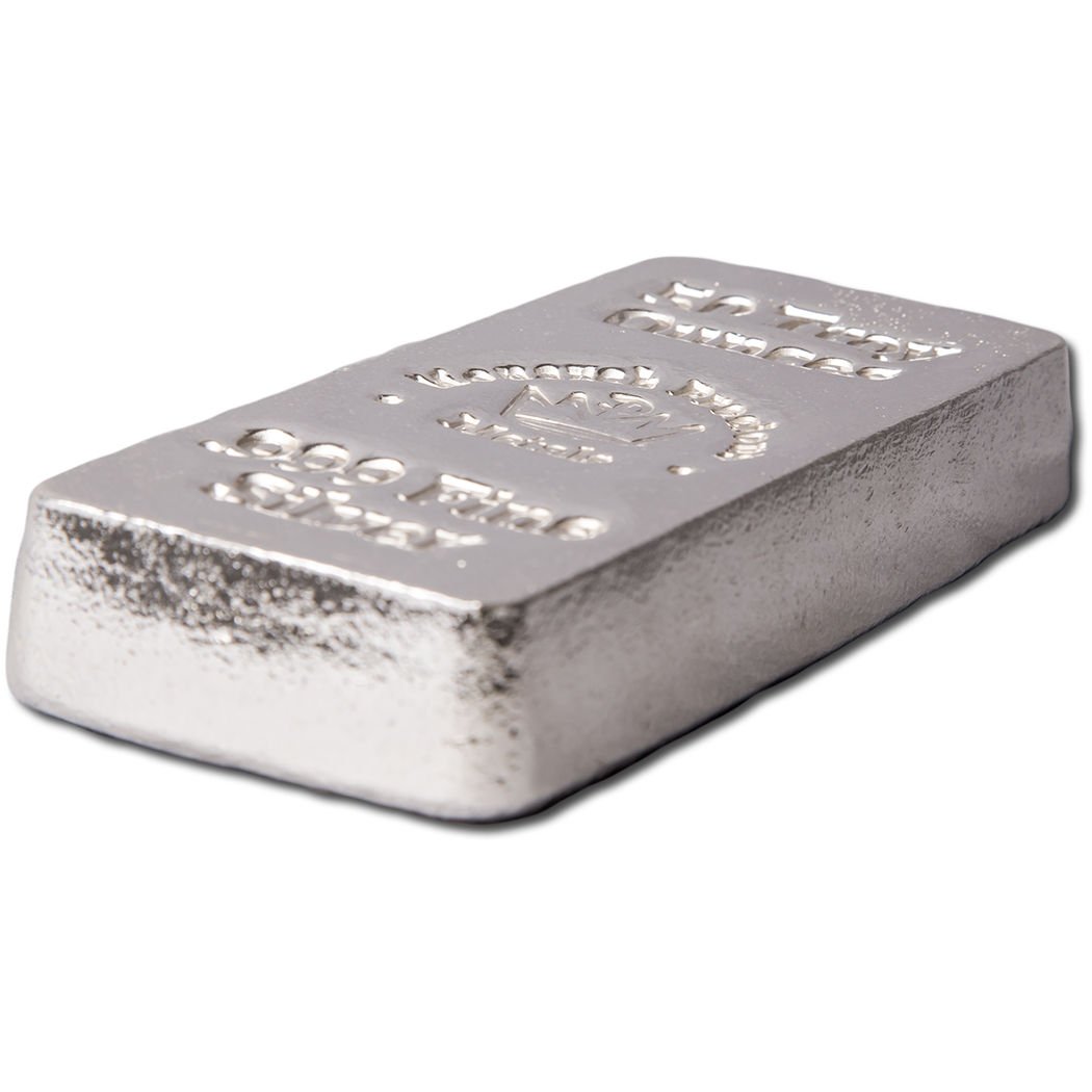 50 oz Monarch Hand Poured Stacker Silver Bar (New) - Image 3