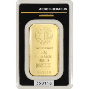 Buy 2.5 Gram Argor Heraeus Gold Bar (New in Assay)