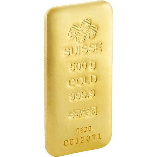 Buy 500 Gram PAMP Suisse Gold Bar (New, Cast w/ Assay) - Image 2