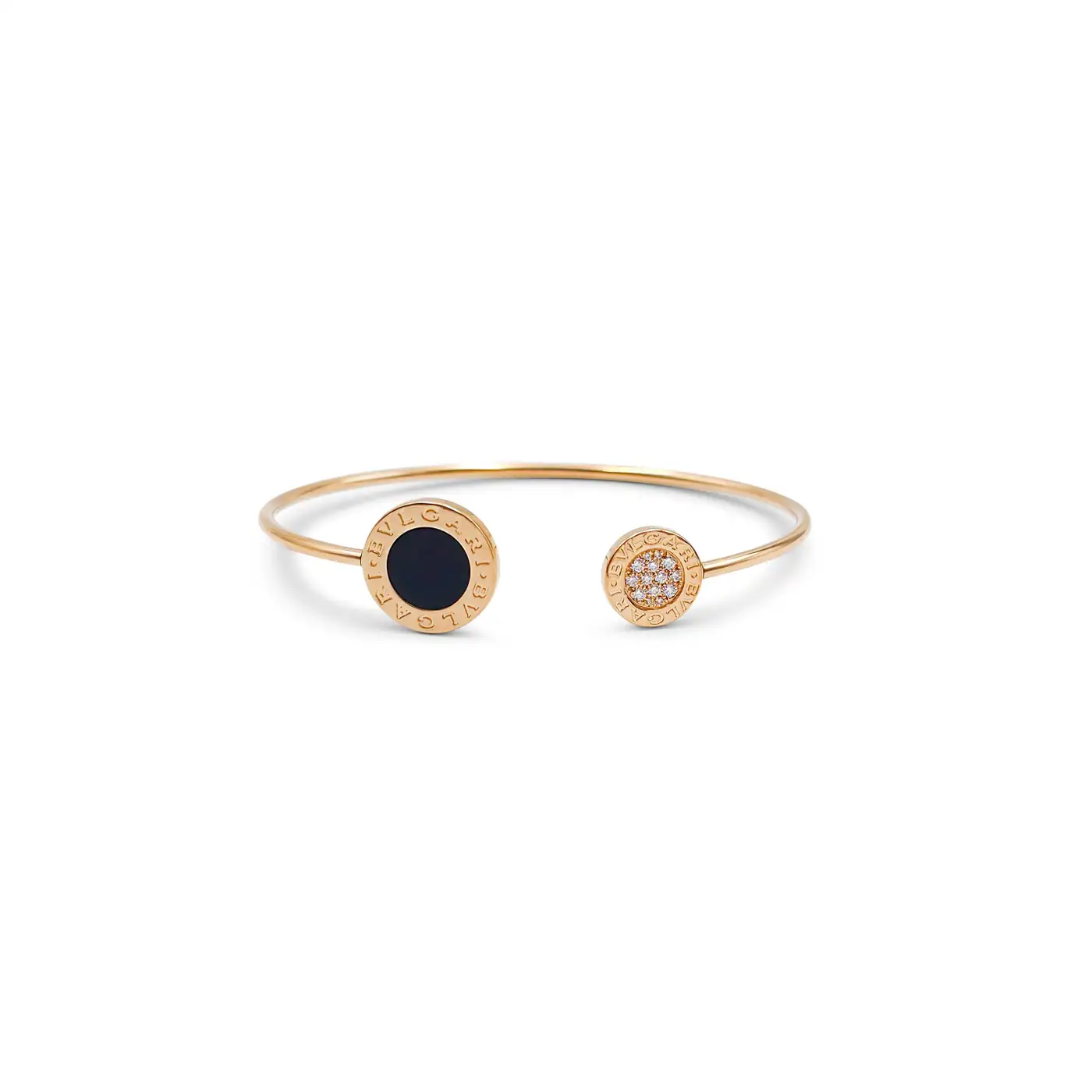 Bvlgari Bvlgari Rose Gold Onyx and Diamond Bracelet - Image 2