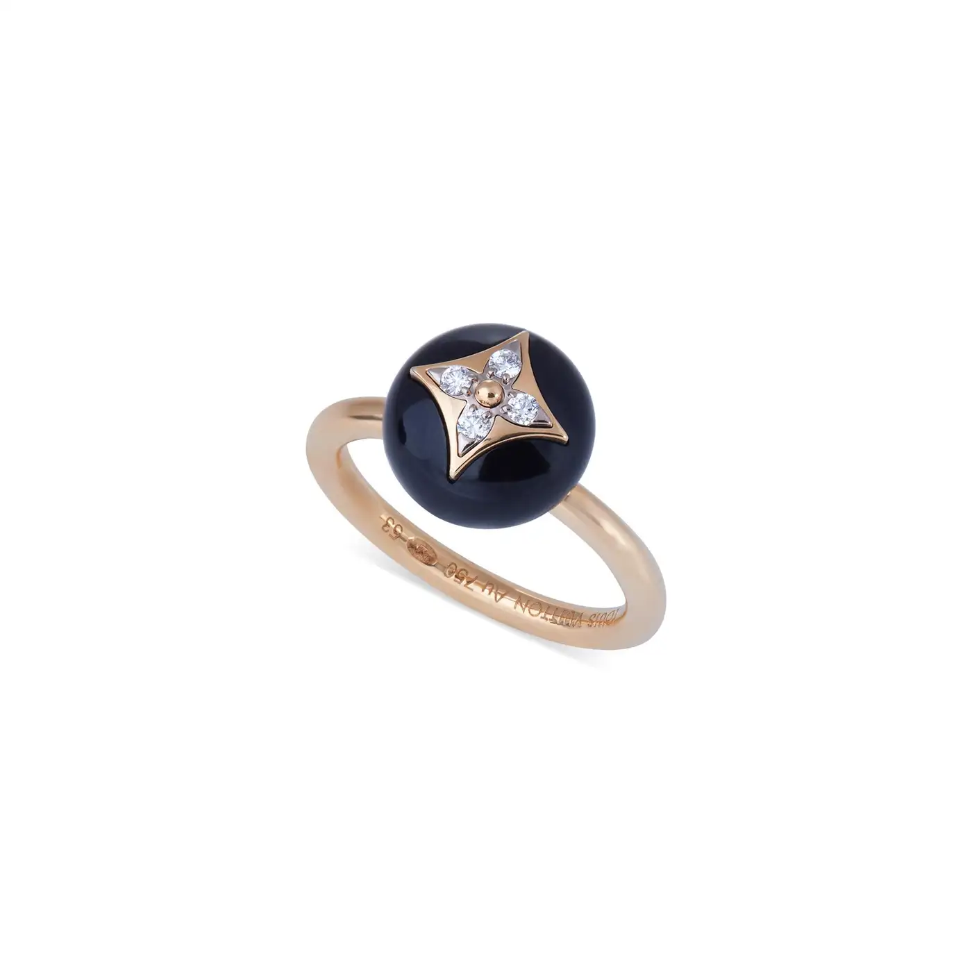 Louis Vuitton B Blossom Onyx and Diamond Ring - Image 4