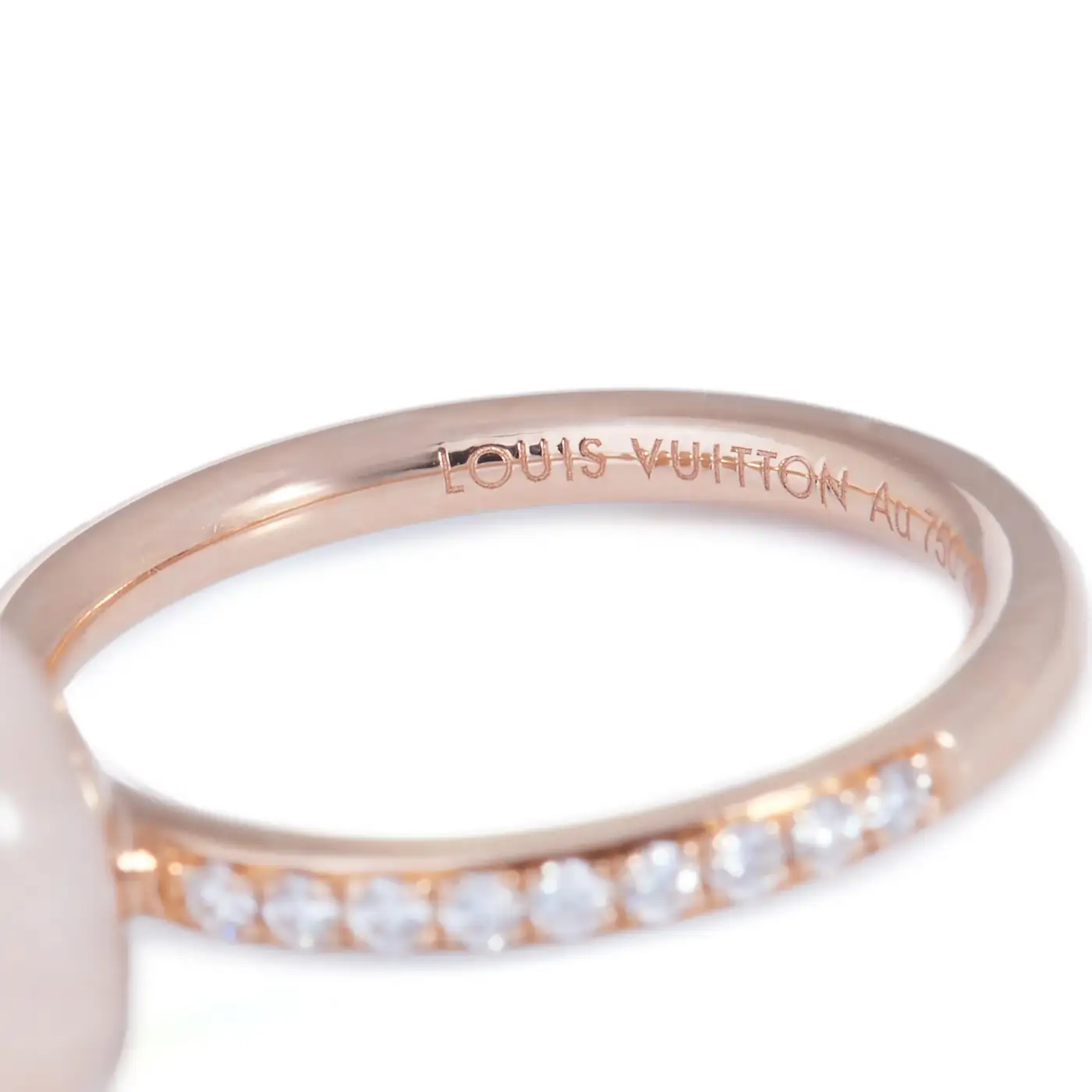 Louis Vuitton B Blossom Pink Opal and Diamond Ring - Image 5