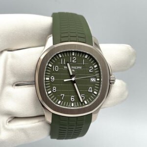 Patek Philippe 5168G-010 Aquanaut “Jumbo” White Gold Khaki Green