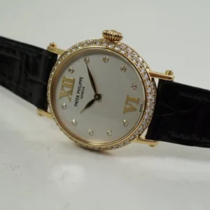 Patek Philippe Calatrava Ladies 18k Yellow Factory Diamonds ref.4861
