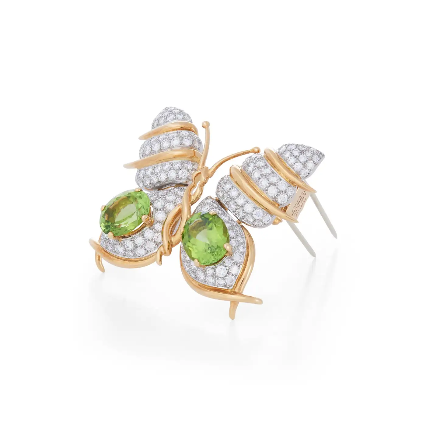 Peridot and Diamond Butterfly Brooch Jean Schlumberger for Tiffany & Co. - Image 2