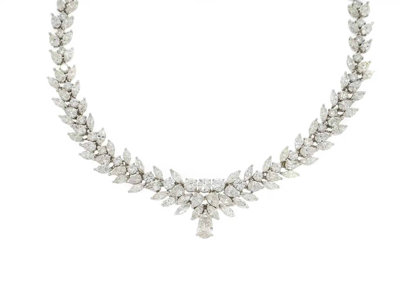 Platinum Estate 54.84 Carat Diamond Necklace - Image 4