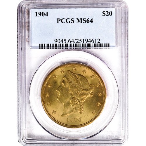 Pre-33 $20 Liberty Gold Double Eagle Coin MS64 (PCGS or NGC) - Image 3