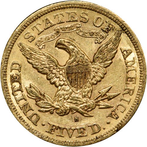 Pre-33 $5 Liberty Gold Half Eagle 4-Coin Set (1838-1899, XF+) - Image 4