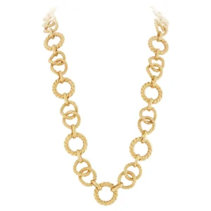 Tiffany & Co. Gold Rope Link Necklace
