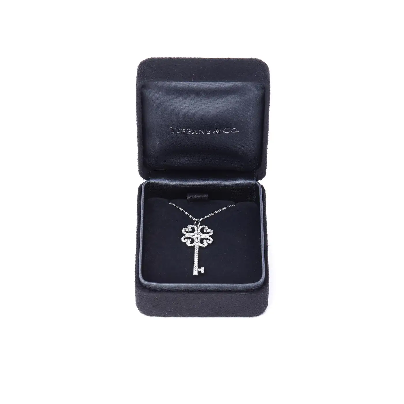 Tiffany & Co. Quatra Heart Platinum and Diamond Pendant Necklace - Image 5